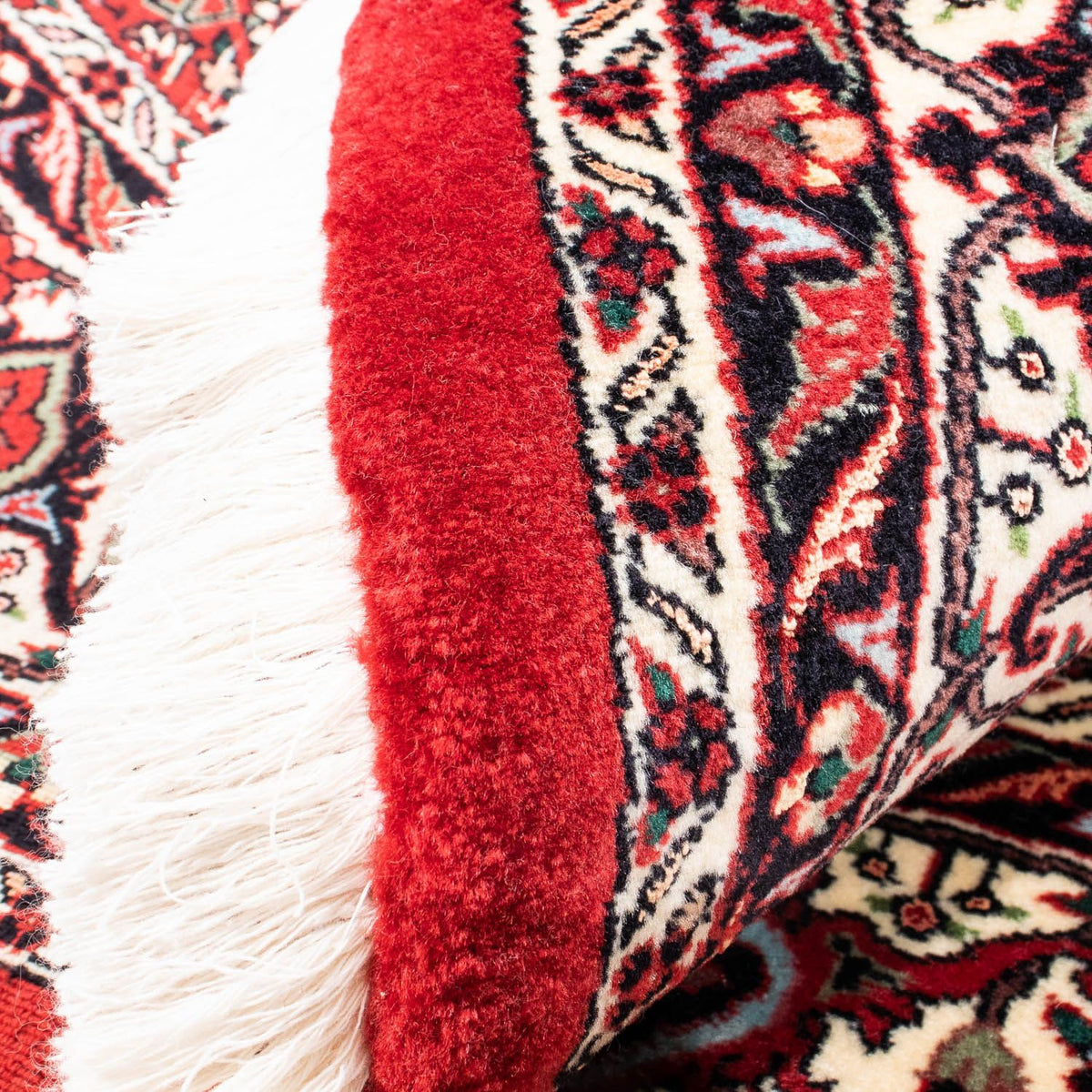 Tapis persan - Bidjar ronde  - 150 x 150 cm - rouge foncé