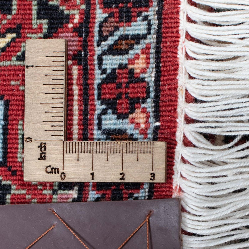 Tapis de couloir Tapis persan - Bidjar - 403 x 86 cm - rouge foncé