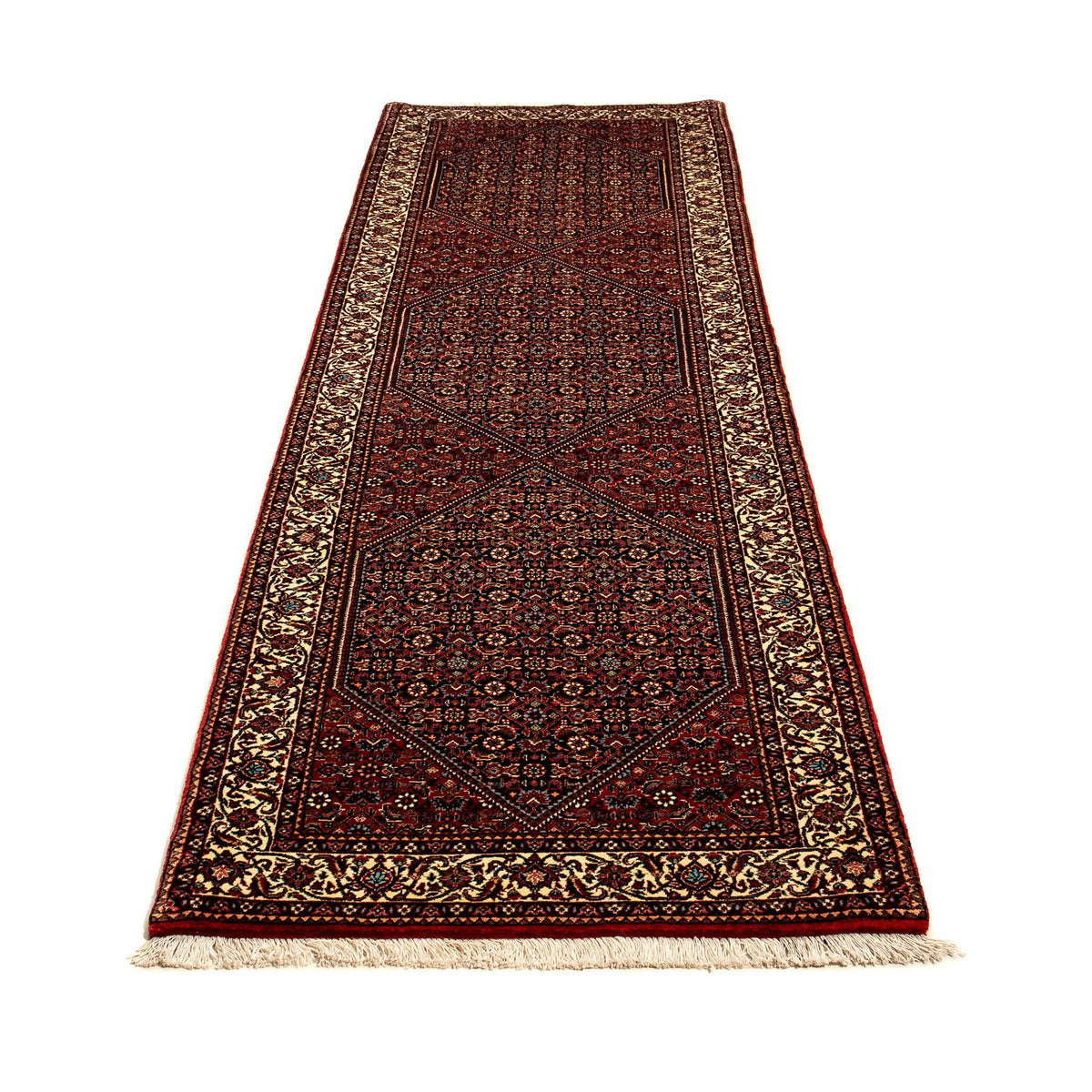 Tapis de couloir Tapis persan - Bidjar - 303 x 84 cm - multicolore
