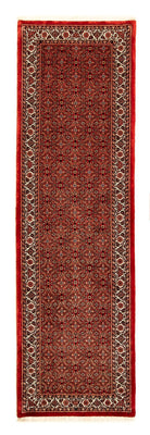Tapis de couloir Tapis persan - Bidjar - 292 x 78 cm - rouge foncé