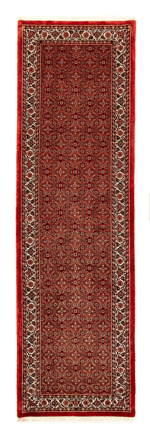 Tapis de couloir Tapis persan - Bidjar - 292 x 78 cm - rouge foncé