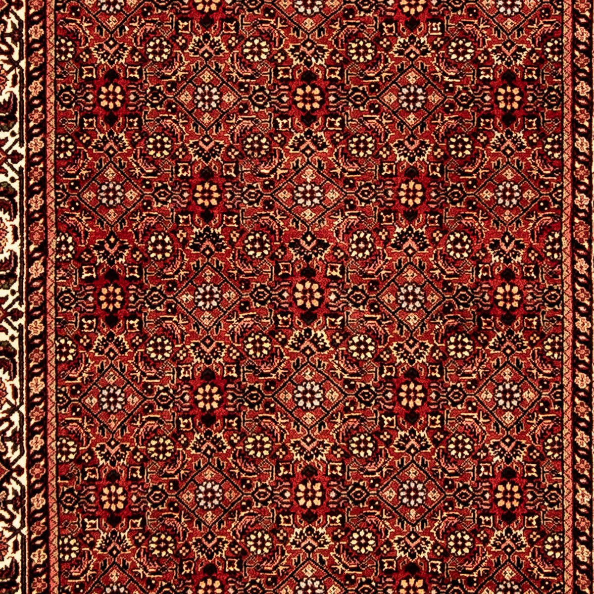Tapis de couloir Tapis persan - Bidjar - 292 x 78 cm - rouge foncé
