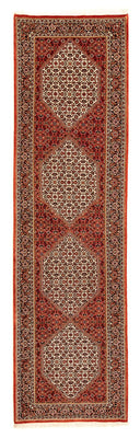 Tapis de couloir Tapis persan - Bidjar - 314 x 85 cm - rouge foncé