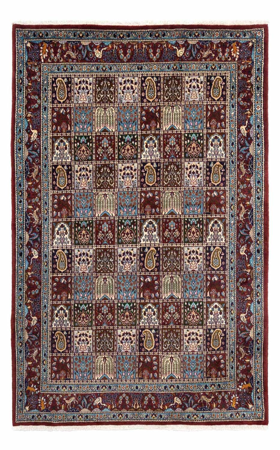 Tapis persan - Classique - 242 x 165 cm - rouge foncé