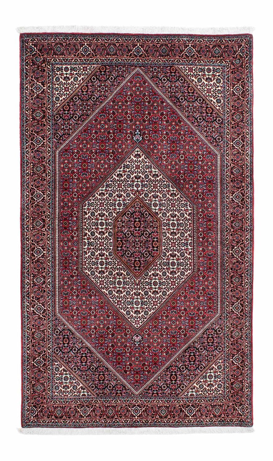 Tapis persan - Bidjar - 198 x 132 cm - rouge clair