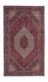 Tapis persan - Bidjar - 198 x 132 cm - rouge clair