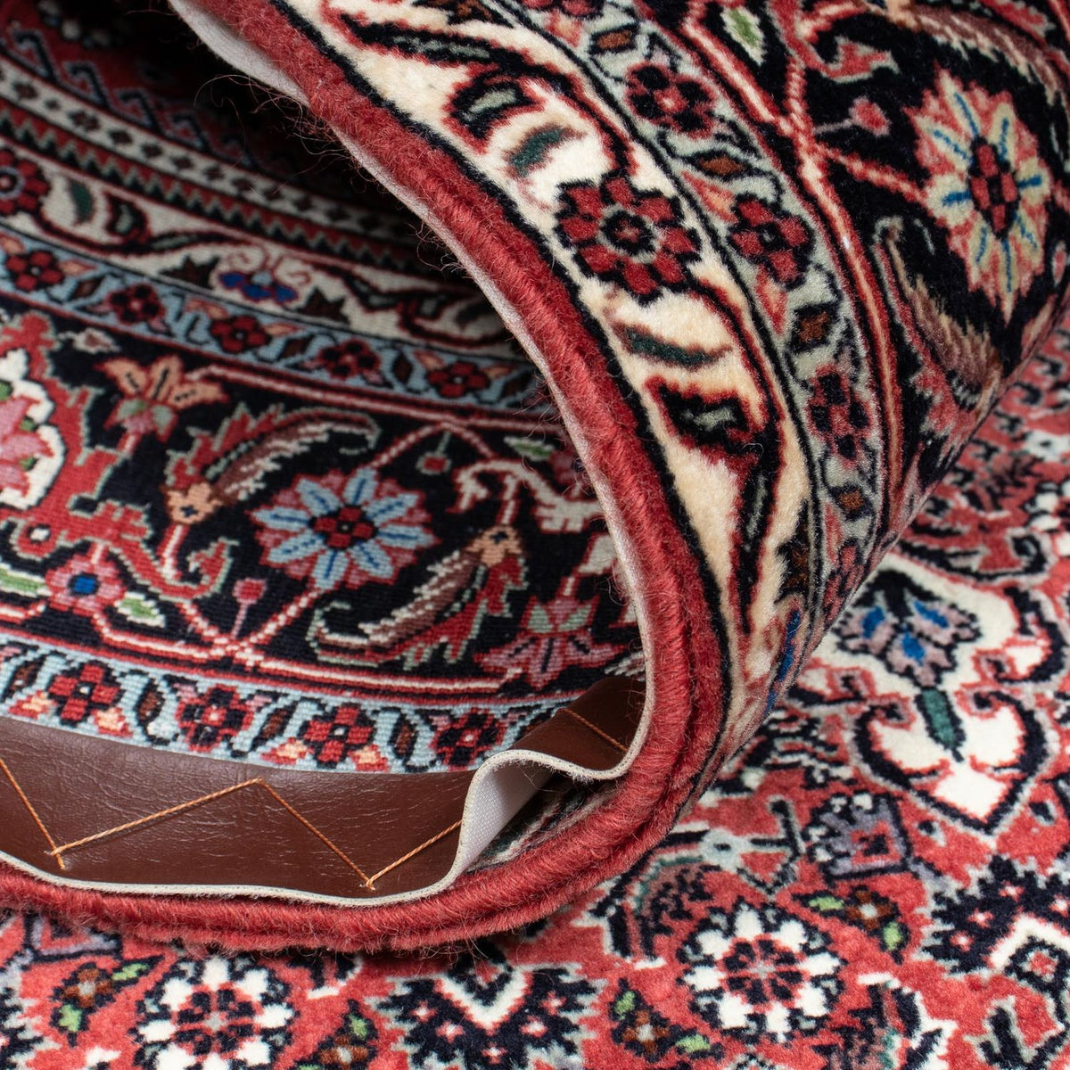 Tapis persan - Bidjar - 217 x 131 cm - rouge clair