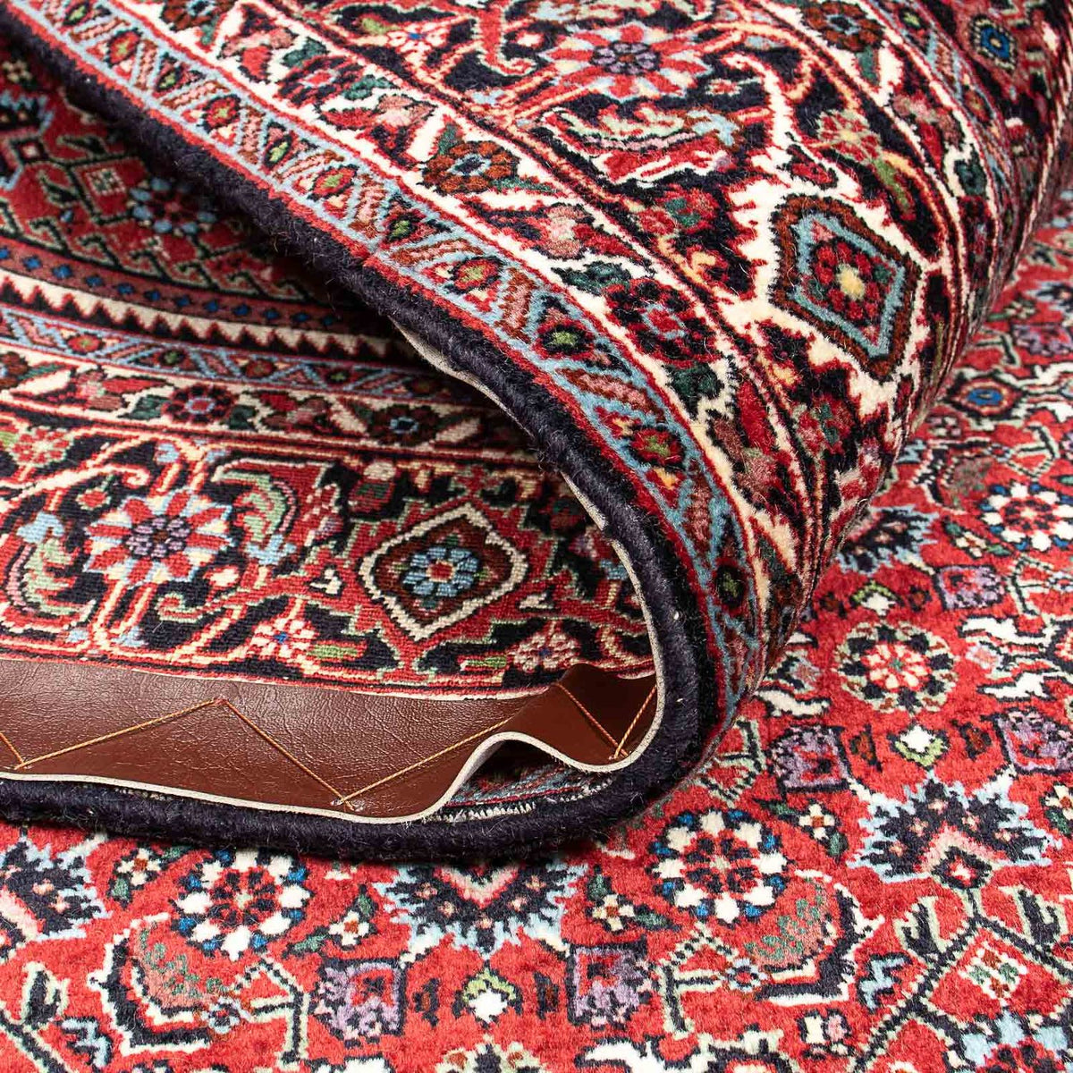 Tapis persan - Bidjar - 212 x 133 cm - bleu foncé