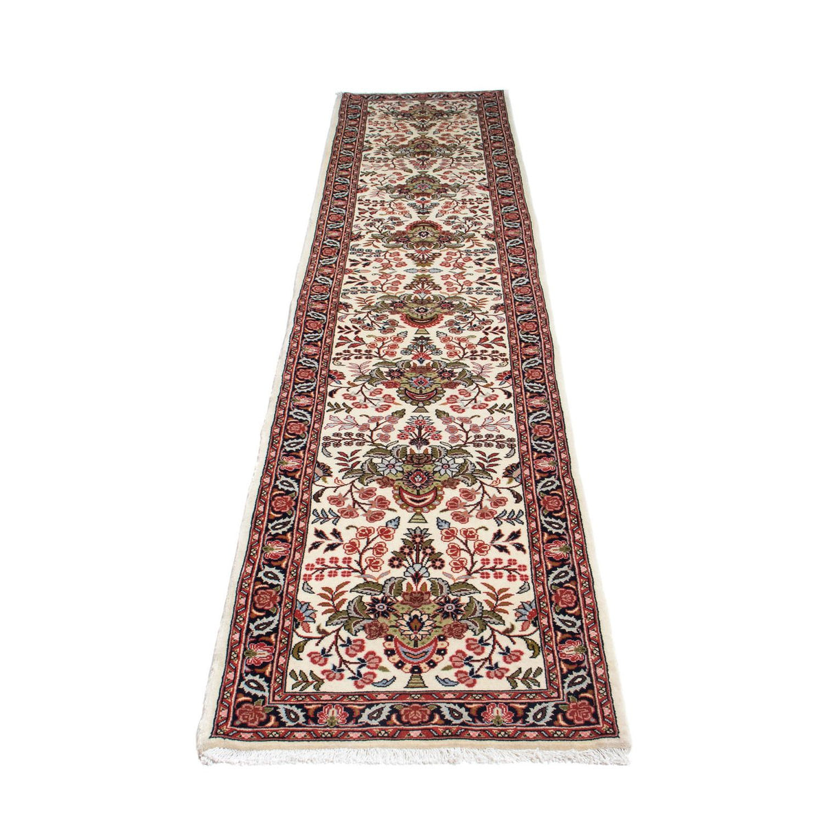 Tapis de couloir Tapis persan - Bidjar - 312 x 59 cm - beige