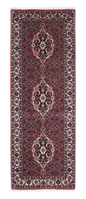 Tapis de couloir Tapis persan - Bidjar - 200 x 73 cm - rouge