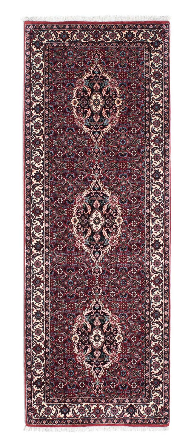 Tapis de couloir Tapis persan - Bidjar - 200 x 73 cm - rouge