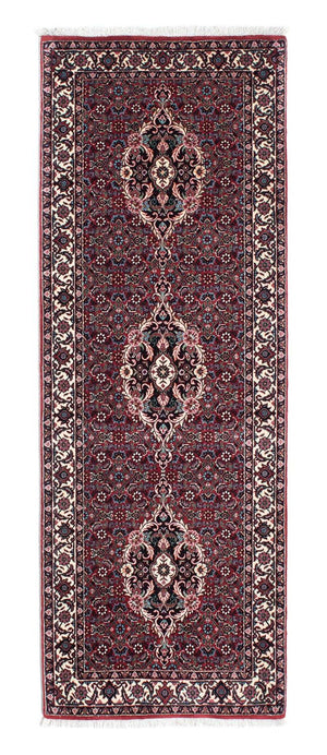 Tapis de couloir Tapis persan - Bidjar - 200 x 73 cm - rouge