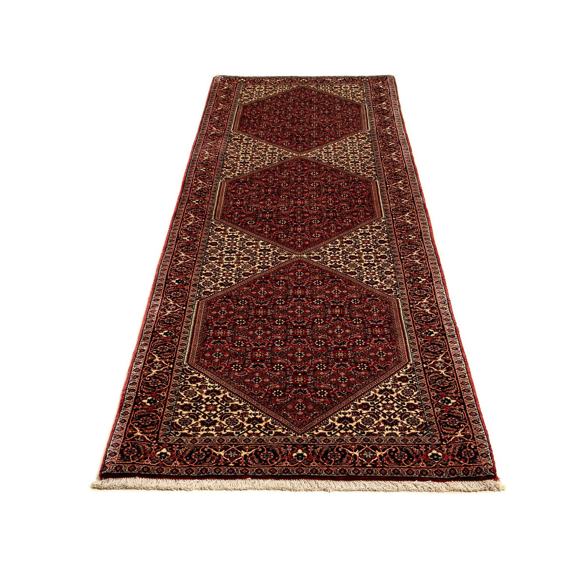 Tapis de couloir Tapis persan - Bidjar - 281 x 80 cm - multicolore