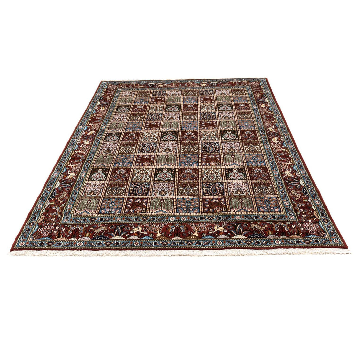Tapis persan - Classique - 242 x 165 cm - rouge foncé