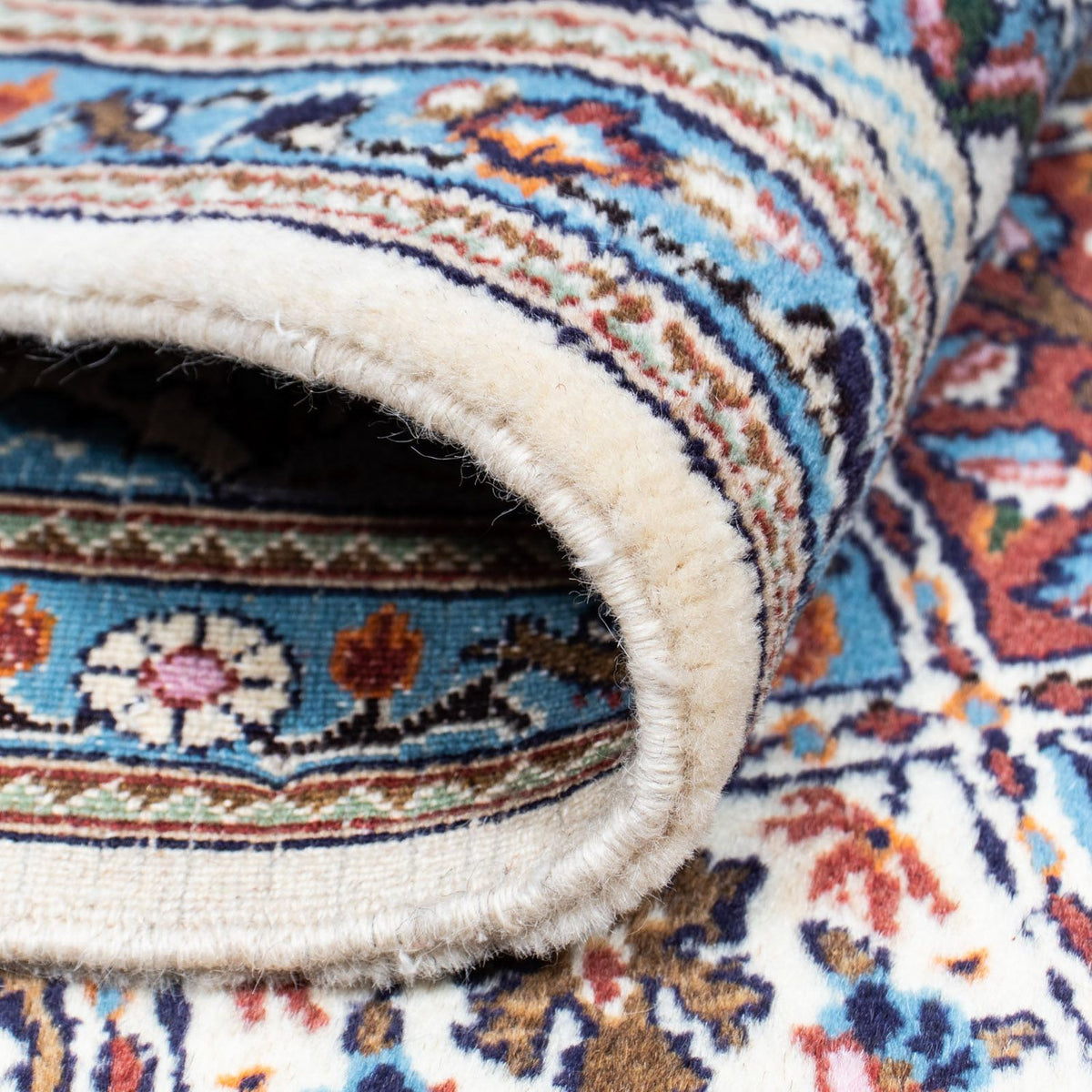 Tapis persan - Classique - 190 x 149 cm - bleu