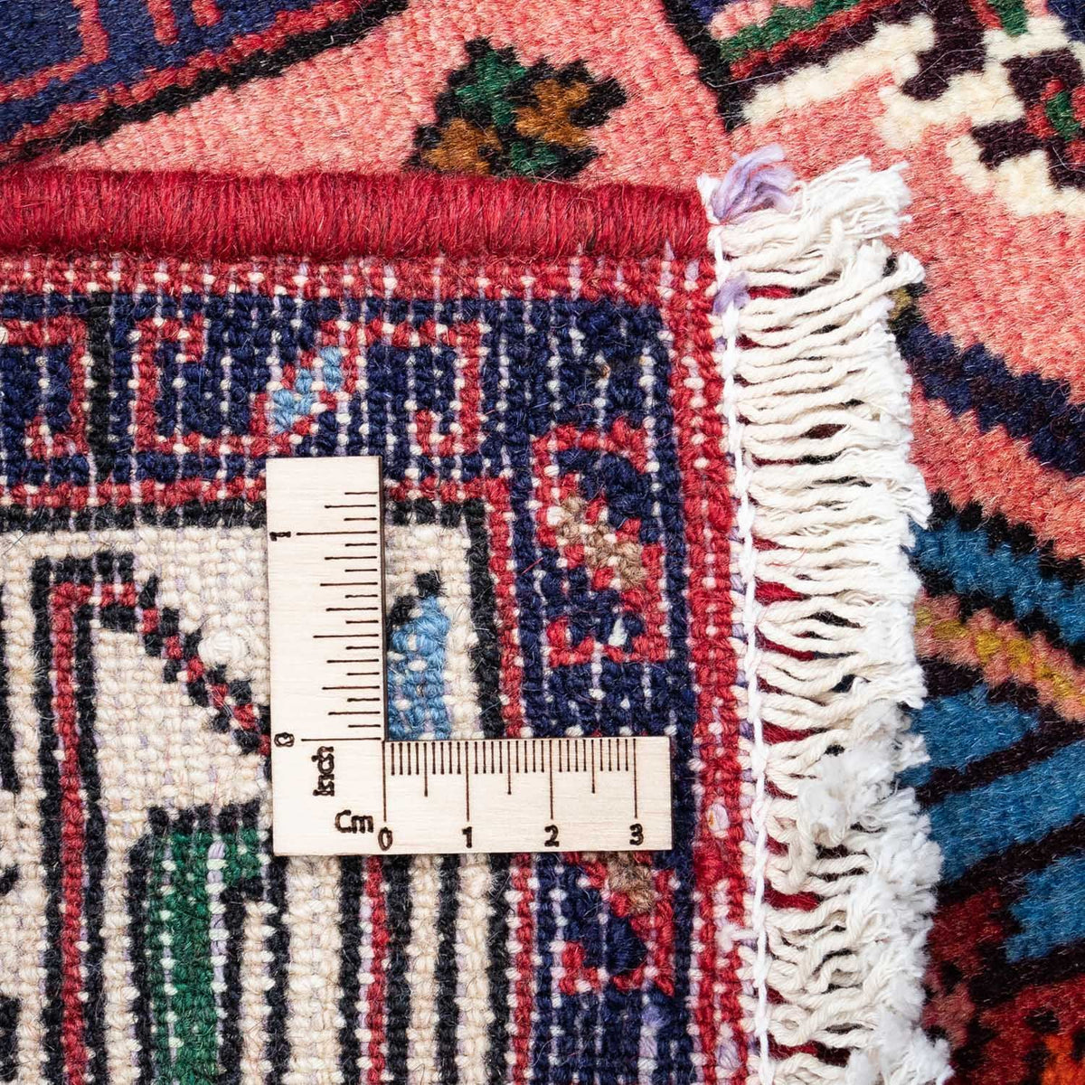 Tapis persan - Nomadic - 125 x 80 cm - rouge foncé