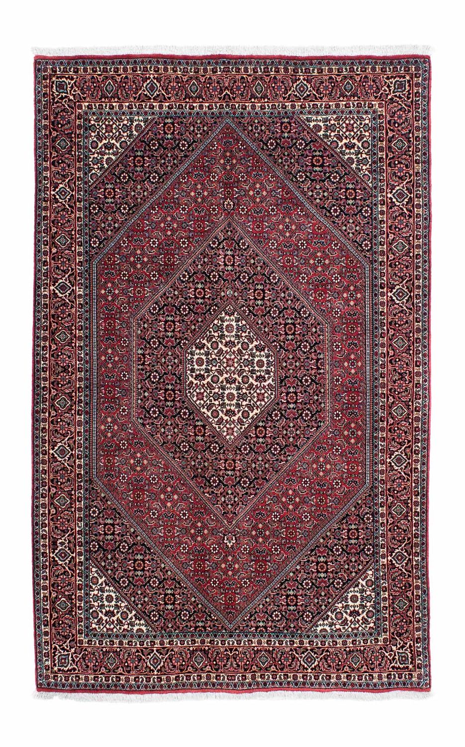 Tapis persan - Bidjar - 204 x 131 cm - rouge clair