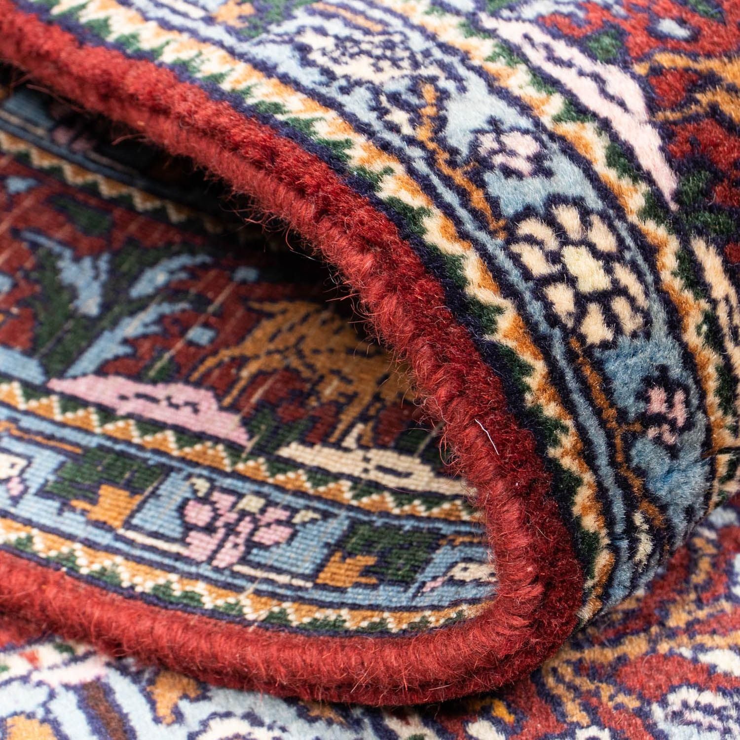 Tapis de couloir Tapis persan - Classique - 298 x 80 cm - rouge foncé