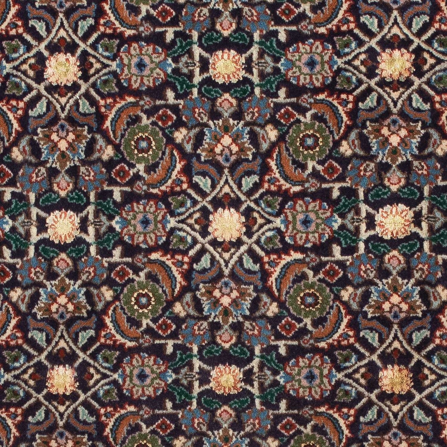 Tapis persan - Classique carré  - 104 x 101 cm - bleu foncé