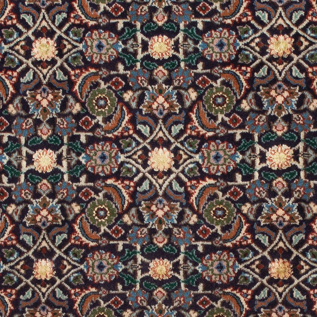 Tapis persan - Classique carré  - 104 x 101 cm - bleu foncé