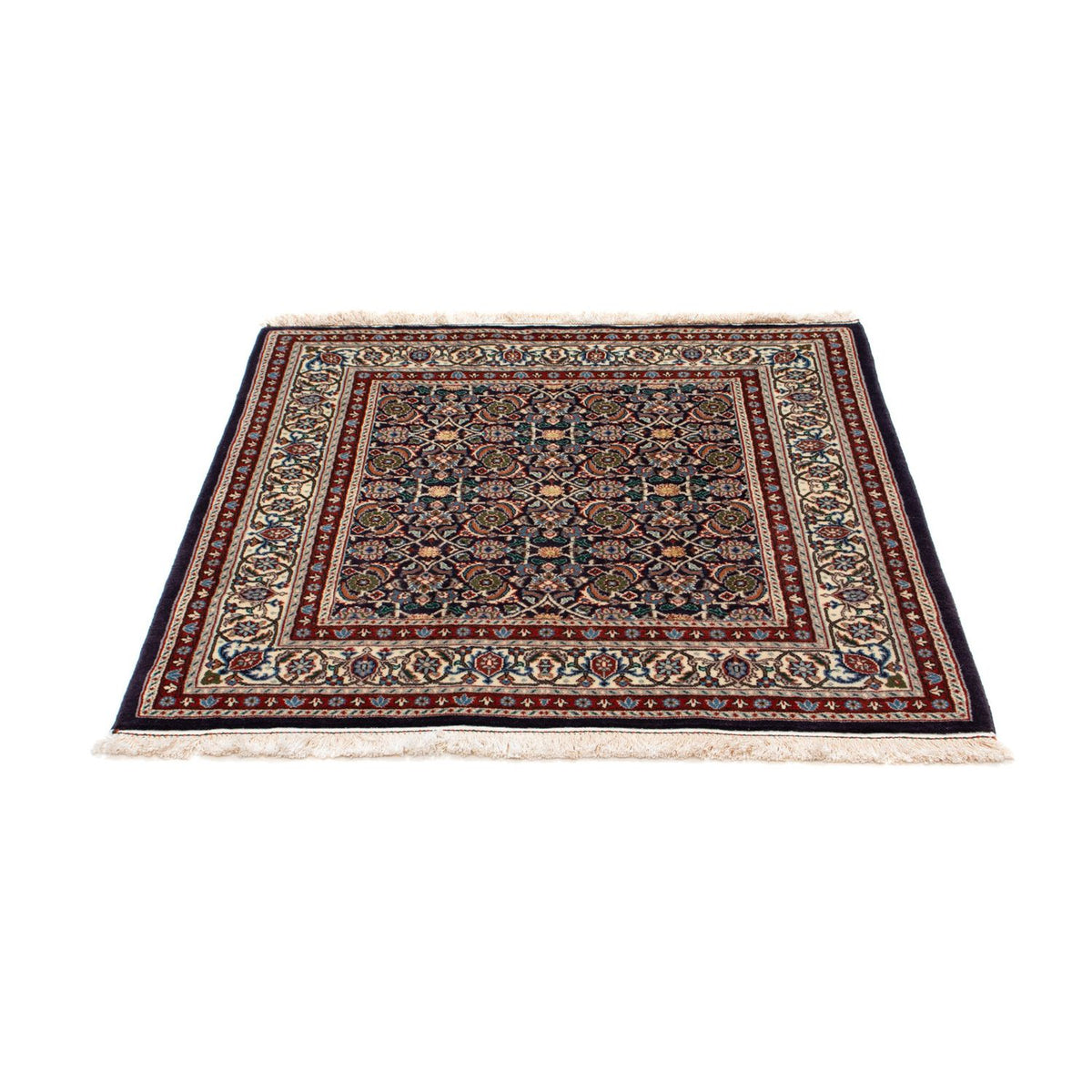 Tapis persan - Classique carré  - 104 x 101 cm - bleu foncé