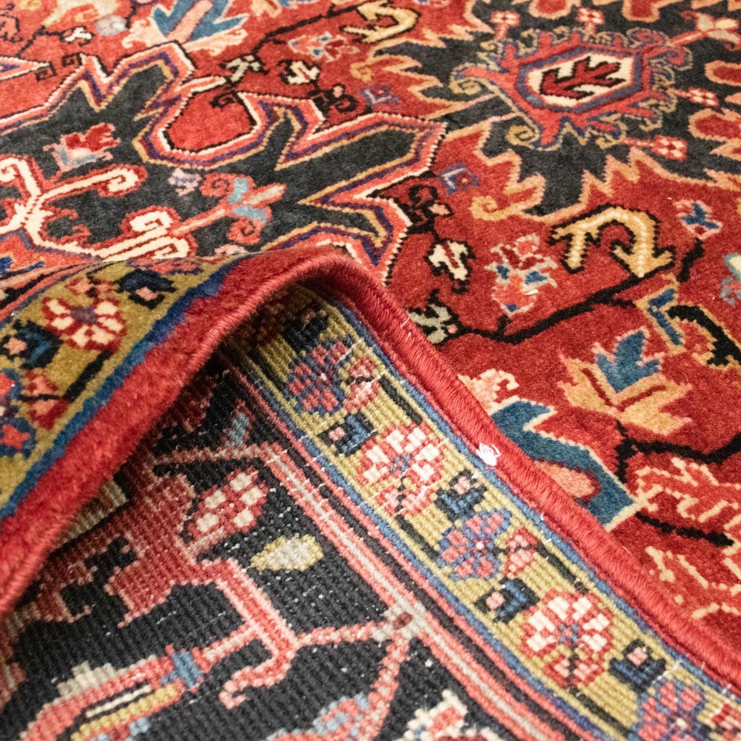 Tapis persan - Nomadic - 195 x 140 cm - rouge