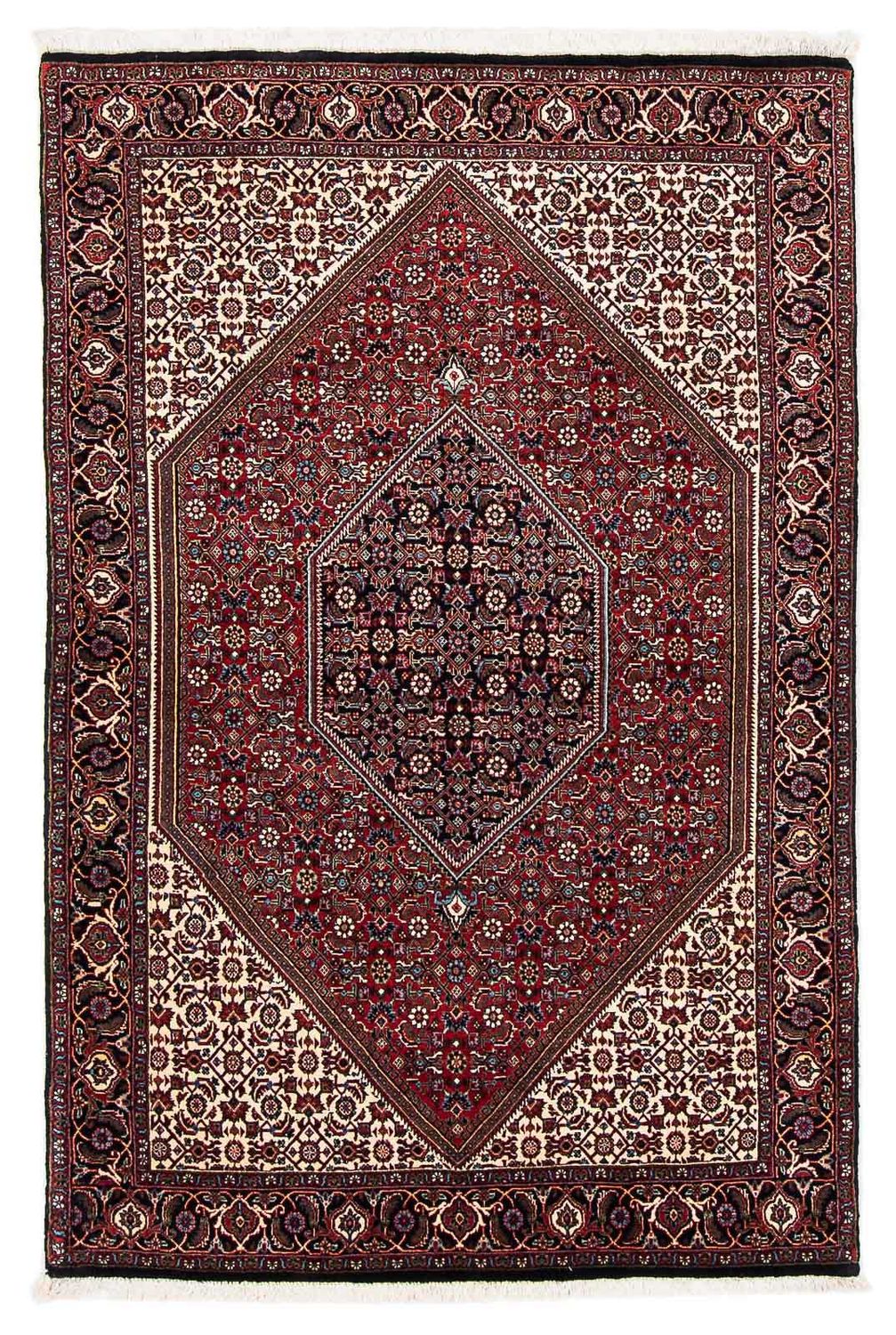 Tapis persan - Bidjar - 177 x 112 cm - rouge foncé