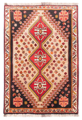 Tapis persan - Nomadic - 160 x 110 cm - marron clair
