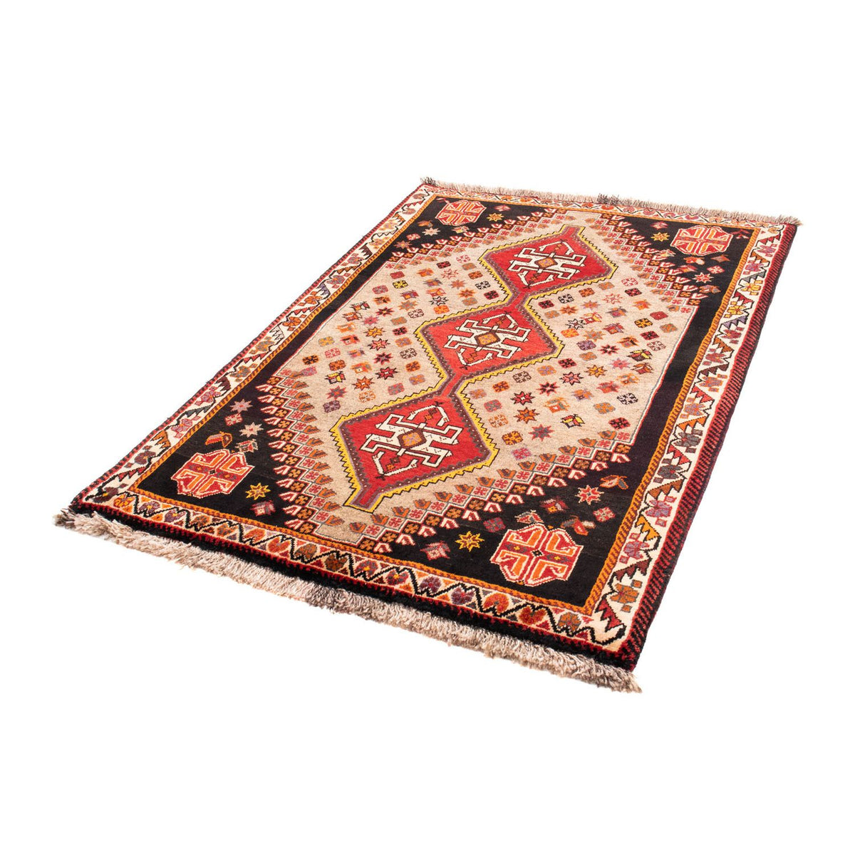 Tapis persan - Nomadic - 160 x 110 cm - marron clair