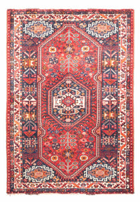 Tapis persan - Nomadic - 161 x 110 cm - rouge foncé