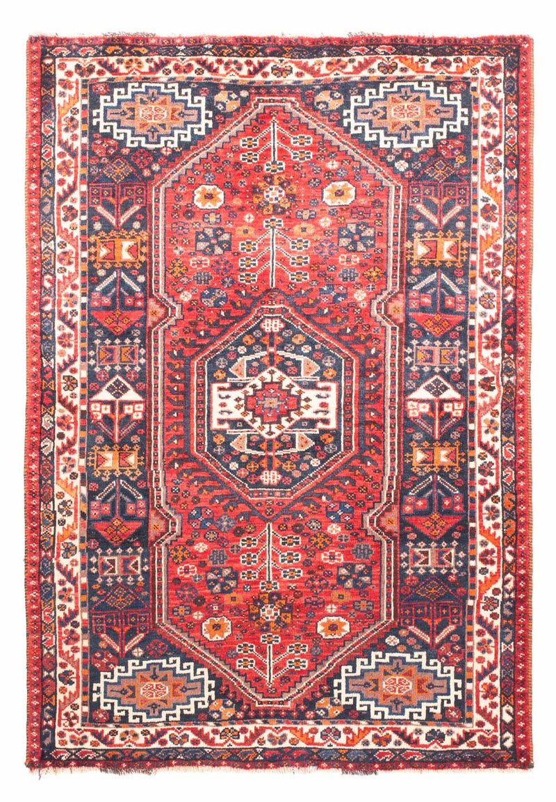 Tapis persan - Nomadic - 161 x 110 cm - rouge foncé