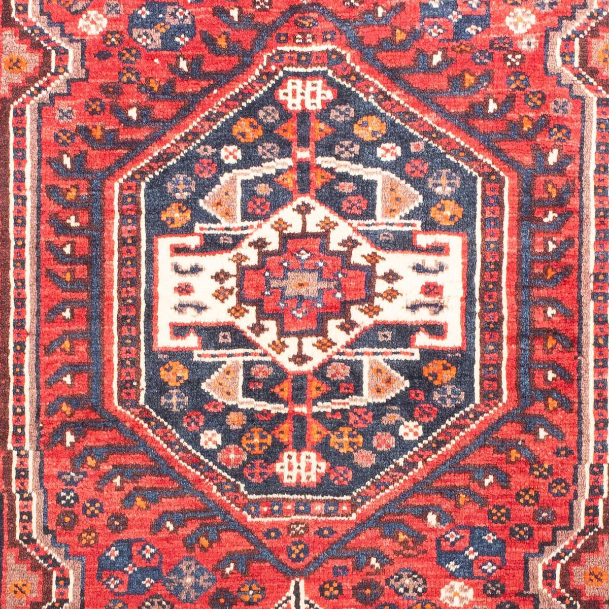 Tapis persan - Nomadic - 161 x 110 cm - rouge foncé