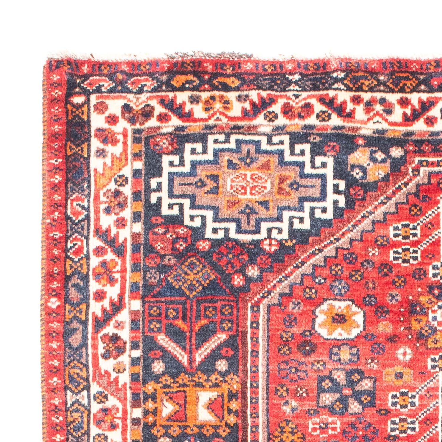 Tapis persan - Nomadic - 161 x 110 cm - rouge foncé