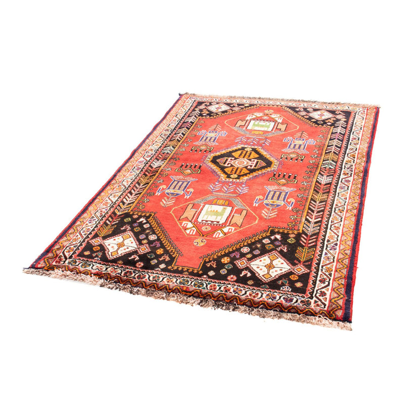 Tapis persan - Nomadic - 165 x 118 cm - rouge foncé