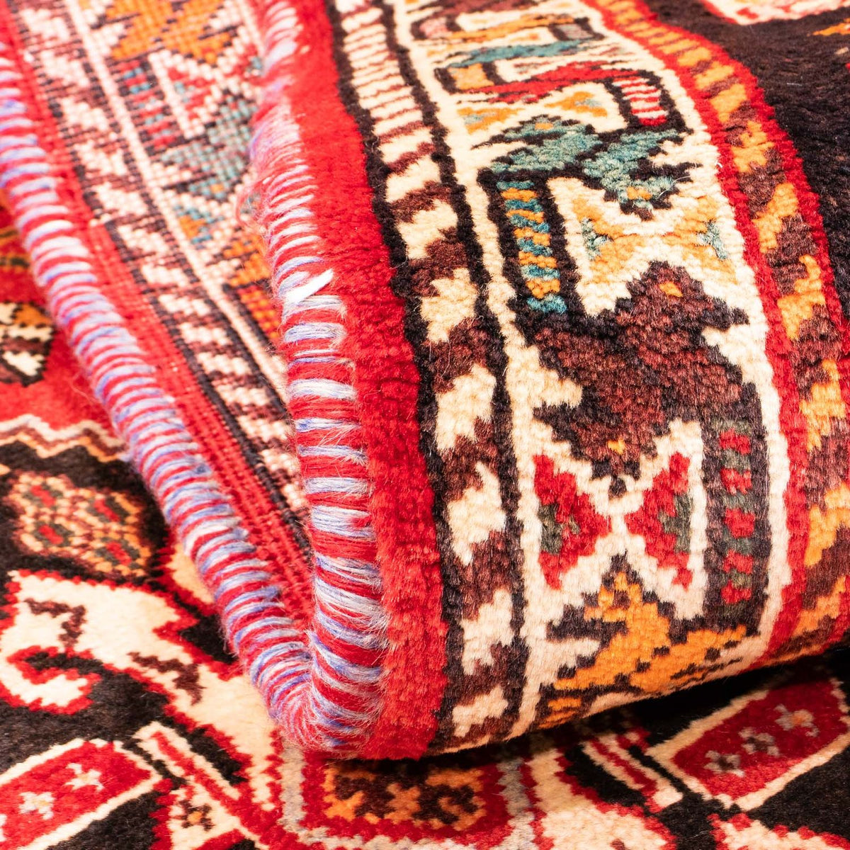 Tapis persan - Nomadic - 167 x 115 cm - rouge foncé