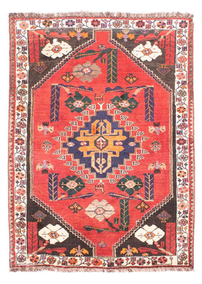 Tapis persan - Nomadic - 160 x 110 cm - rouge foncé
