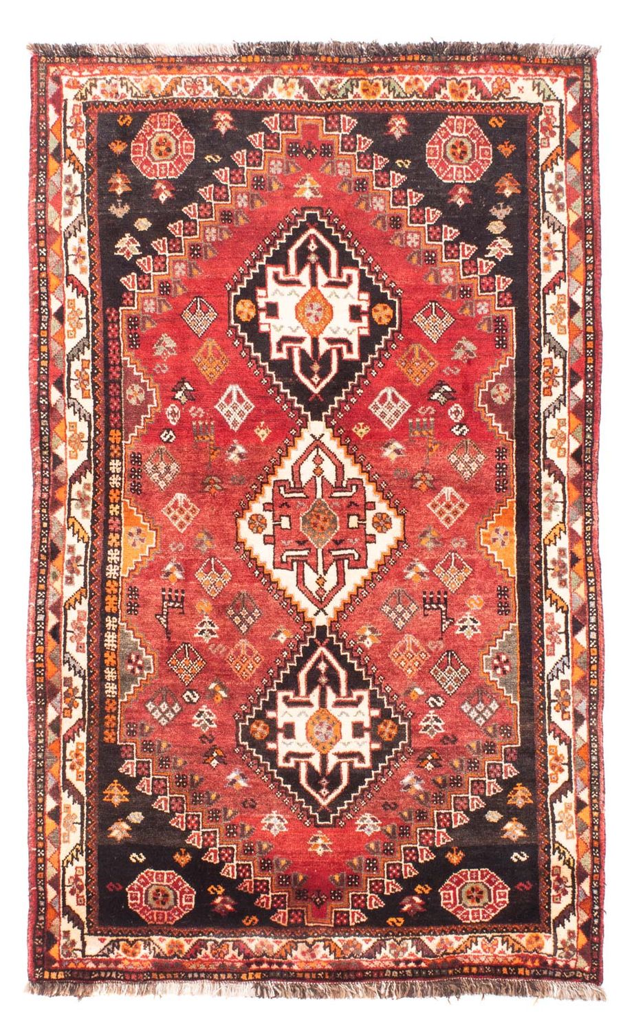 Tapis persan - Nomadic - 176 x 107 cm - rouge foncé