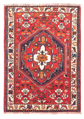 Tapis persan - Nomadic - 158 x 106 cm - rouge foncé