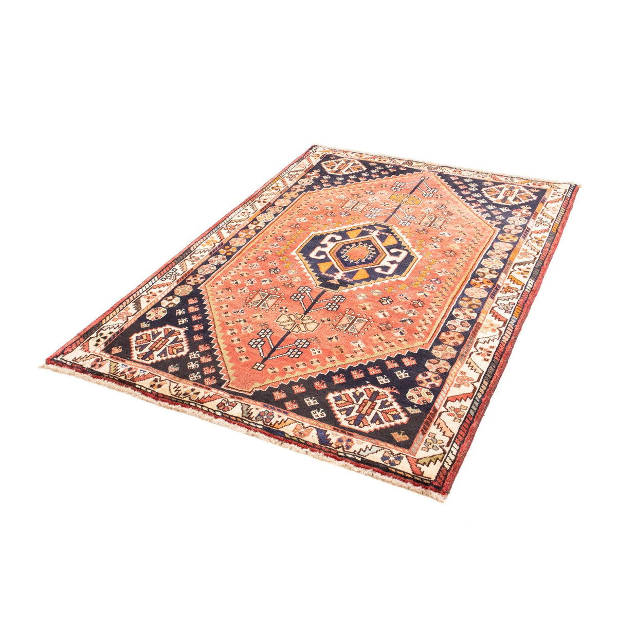 Tapis persan - Nomadic - 156 x 110 cm - rouge clair
