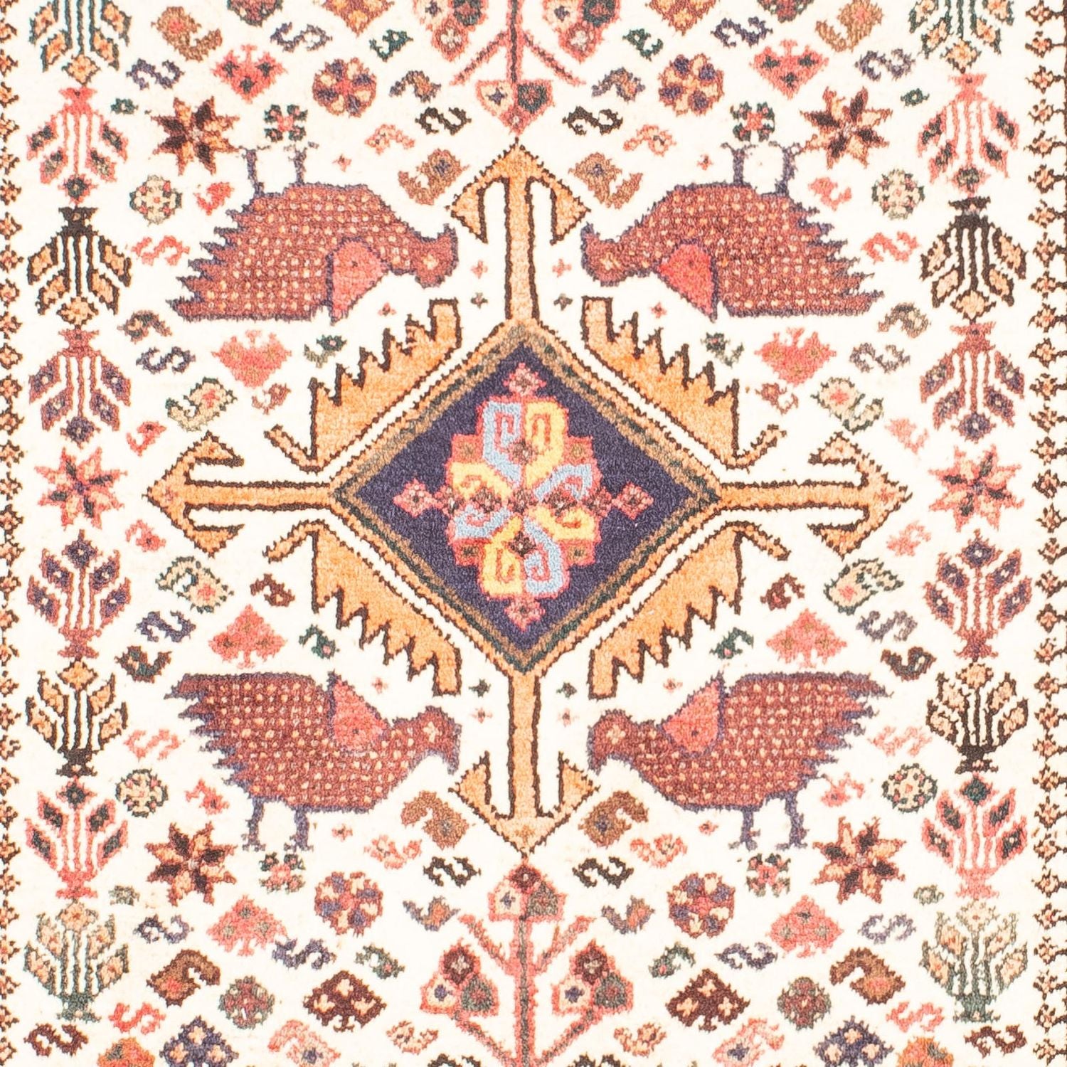 Tapis persan - Nomadic - 162 x 107 cm - beige
