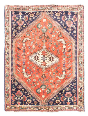 Tapis persan - Nomadic - 148 x 108 cm - rouge clair