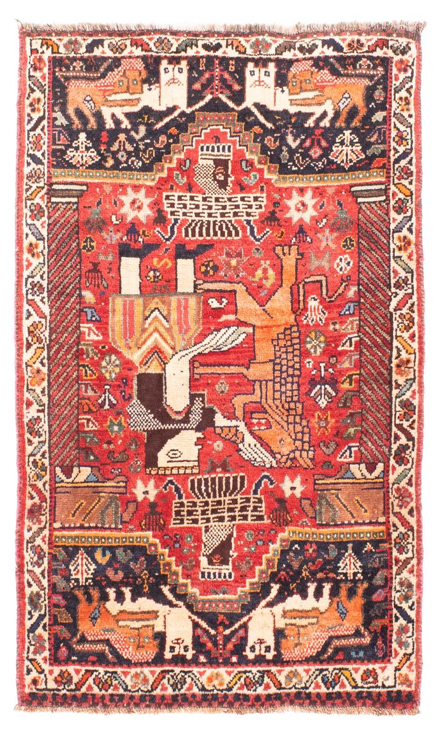 Tapis persan - Nomadic - 137 x 83 cm - rouge