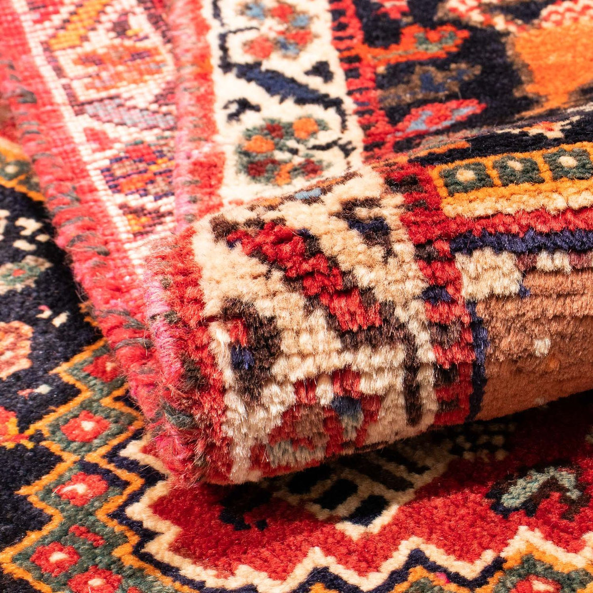 Tapis persan - Nomadic - 137 x 83 cm - rouge