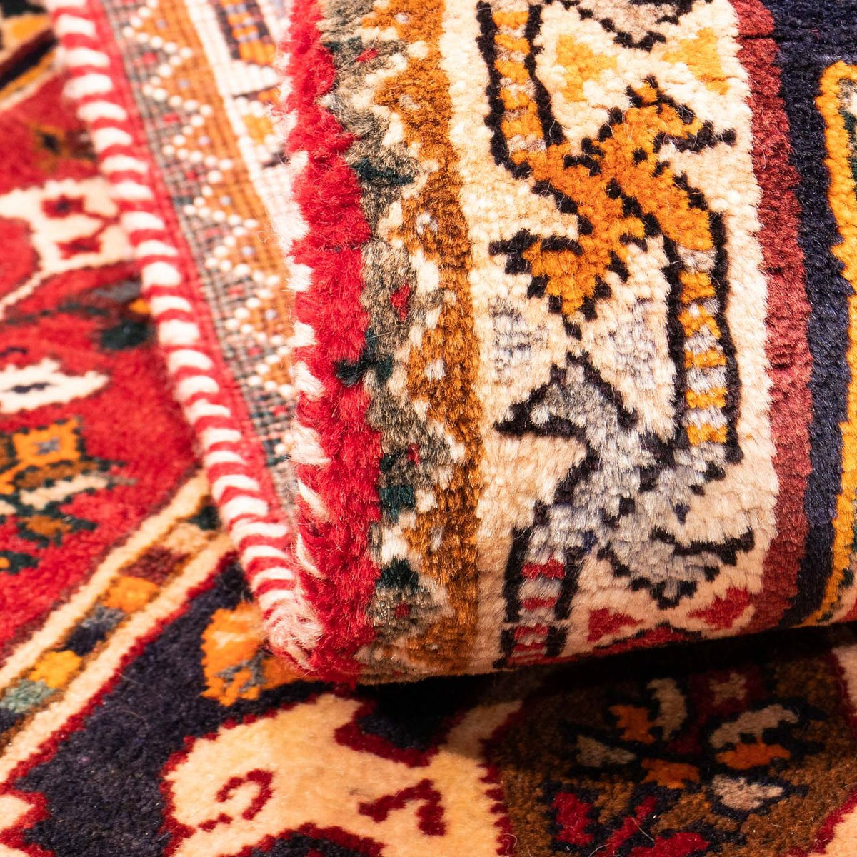 Tapis de couloir Tapis persan - Nomadic - 170 x 73 cm - rouge foncé