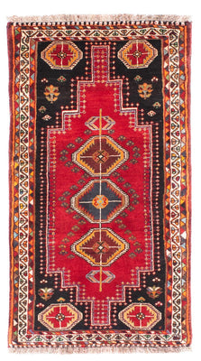 Tapis persan - Nomadic - 160 x 81 cm - rouge foncé