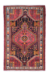 Tapis persan - Nomadic - 142 x 90 cm - rouge clair