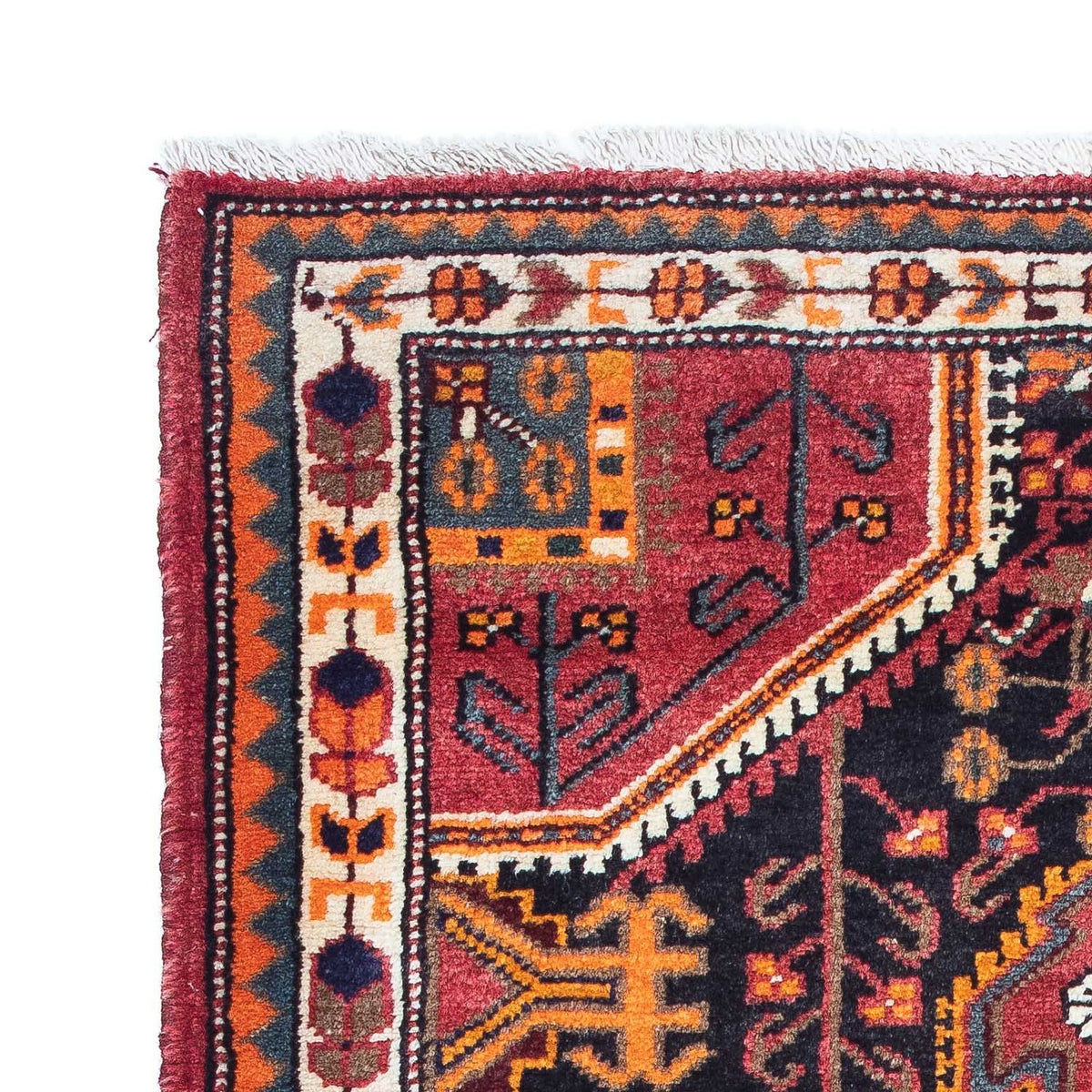Tapis persan - Nomadic - 142 x 90 cm - rouge clair