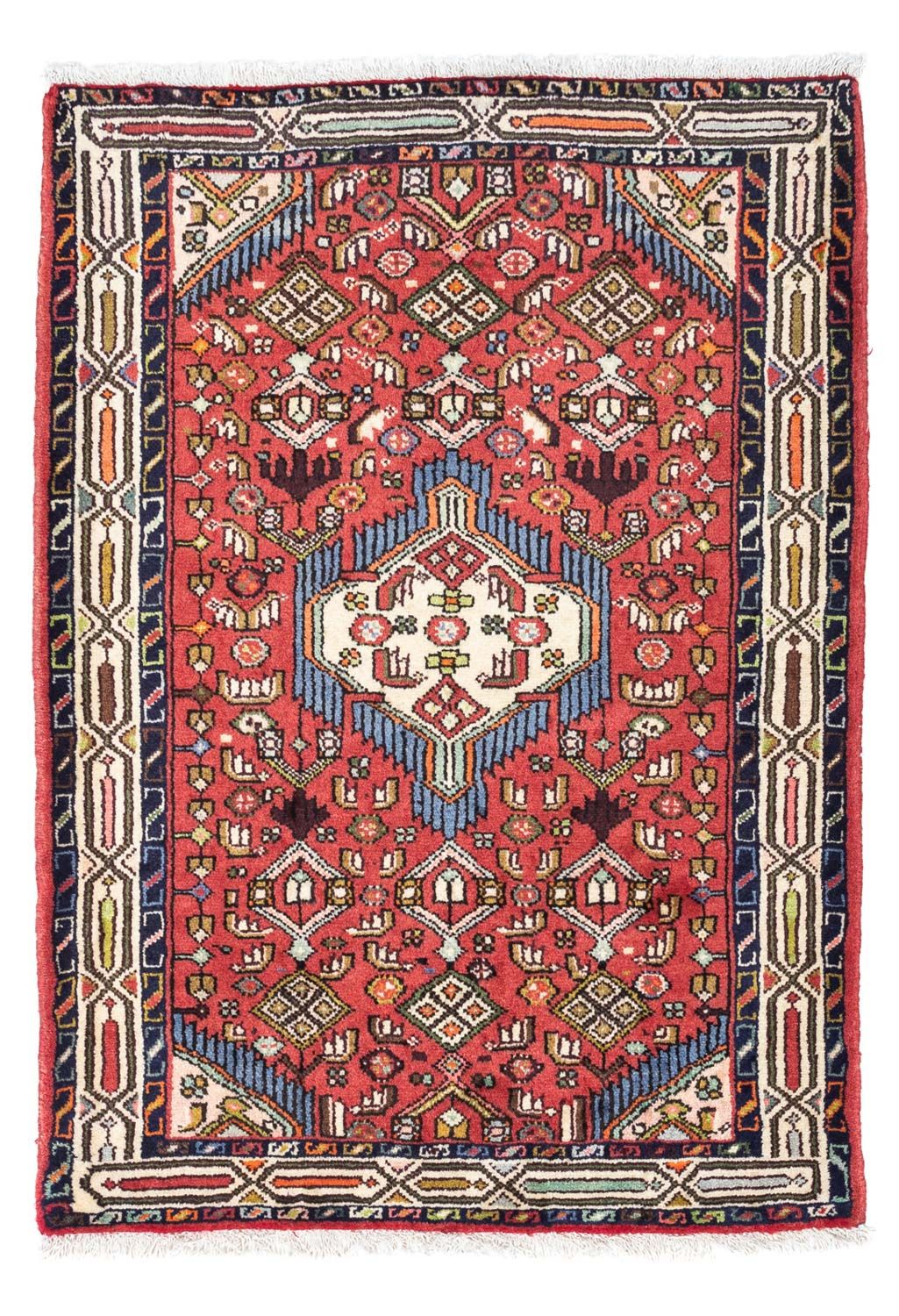 Tapis persan - Nomadic - 120 x 83 cm - rouge