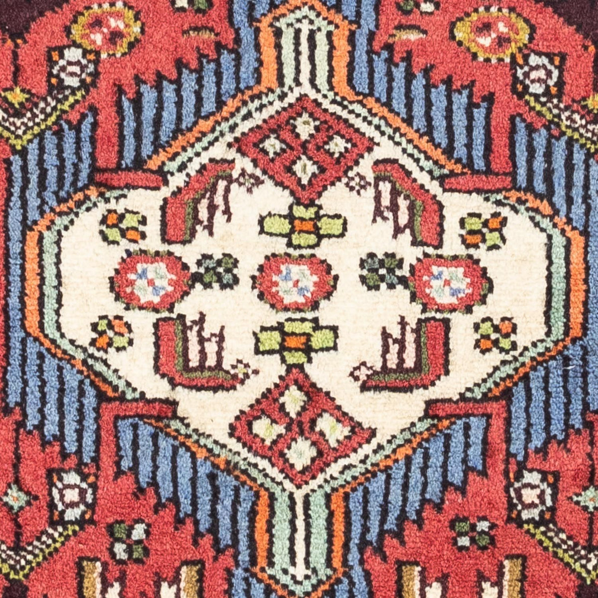 Tapis persan - Nomadic - 120 x 83 cm - rouge