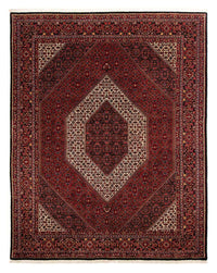 Tapis persan - Bidjar - 253 x 200 cm - rouge foncé